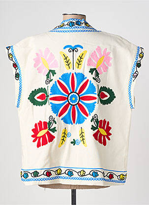 Veste casual coupe droite blanc JOYNA femme