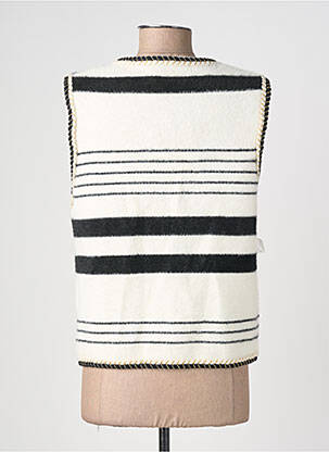 Gilet sans manche poches blanc VOGUE femme