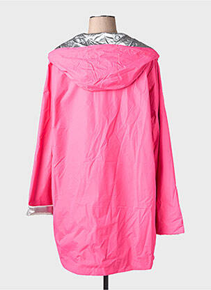 Imperméable capuche intégrée dans le col a capuche rose SOFTY femme