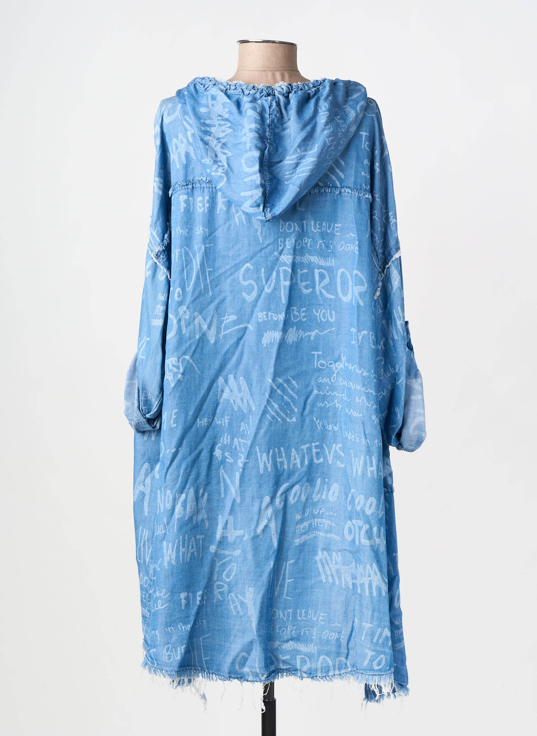 Gilet manches longues manches longues bleu NEW COLLECTION femme