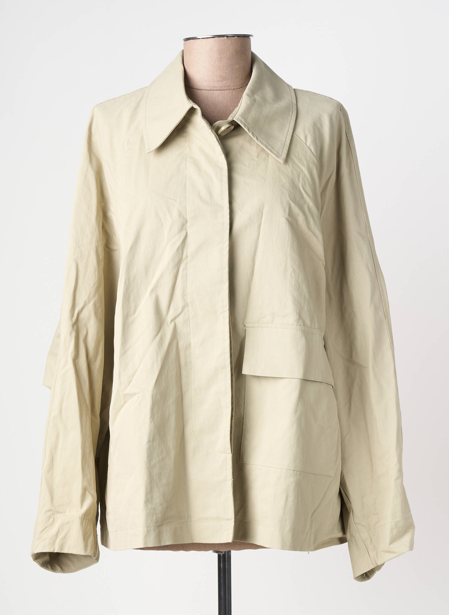 Veste casual finition intérieure doublée beige WIYA femme