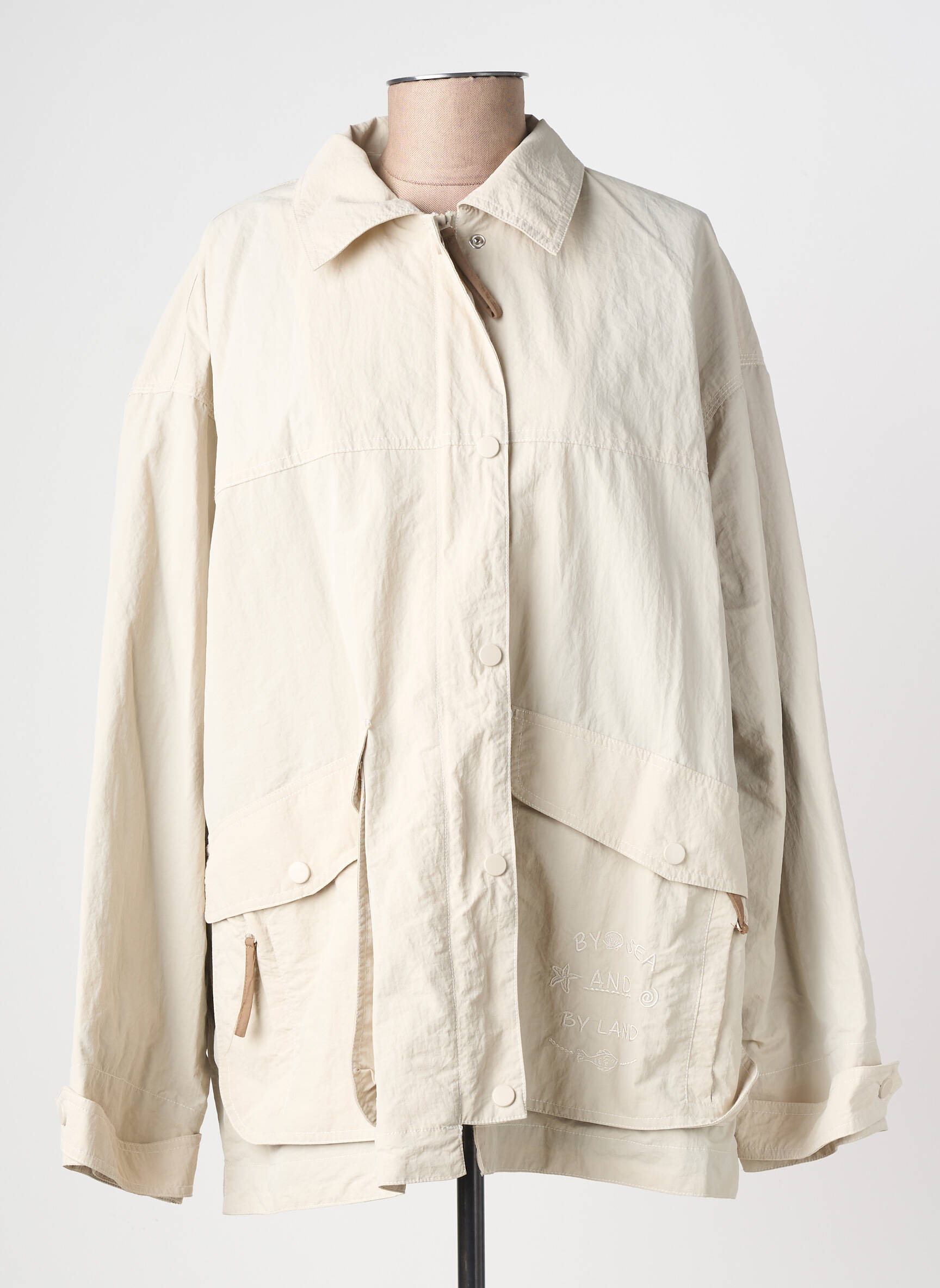 Veste casual finition intérieure doublée beige WIYA femme