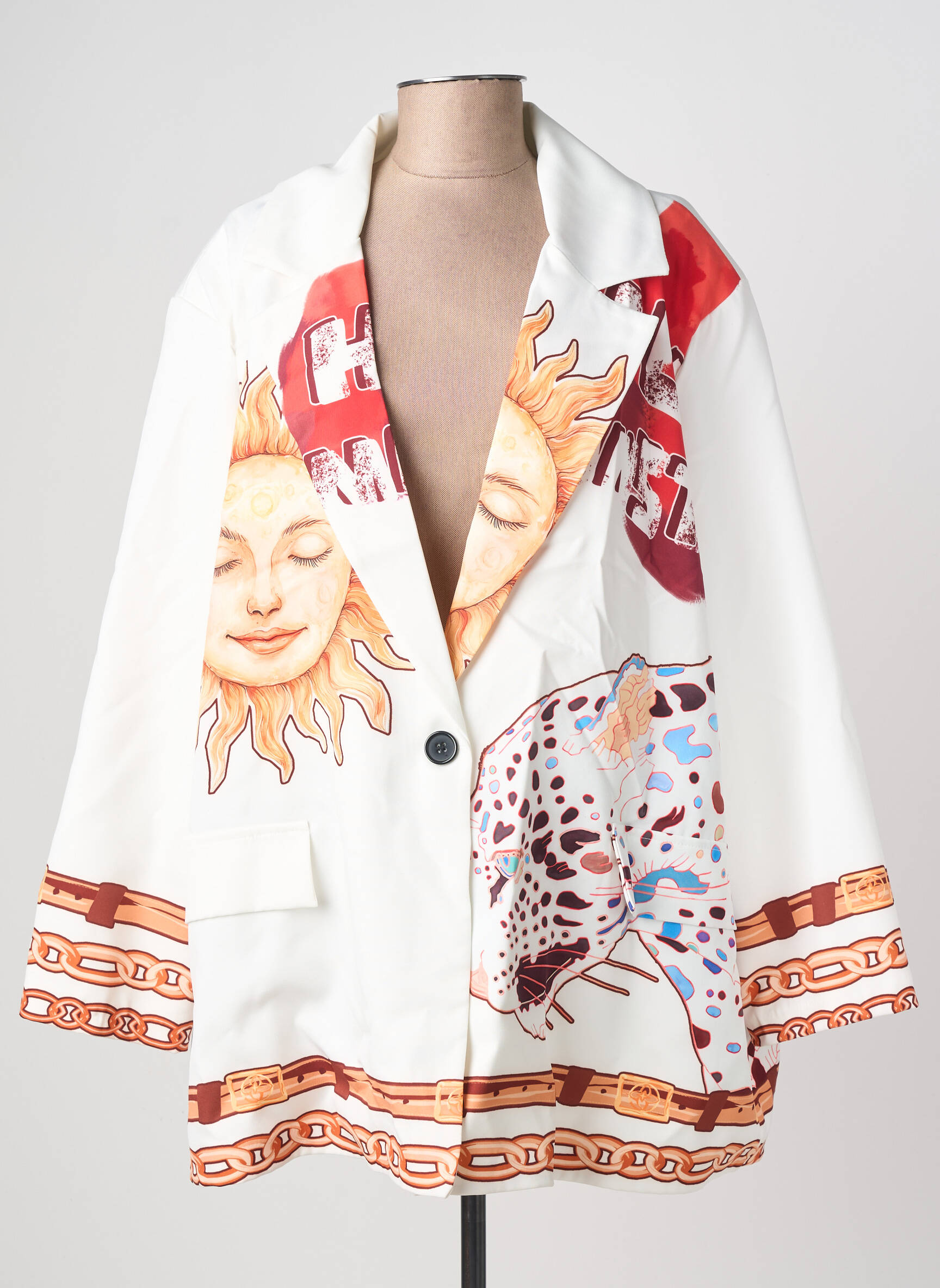 Blazer fausses poches blanc NEW COLLECTION femme