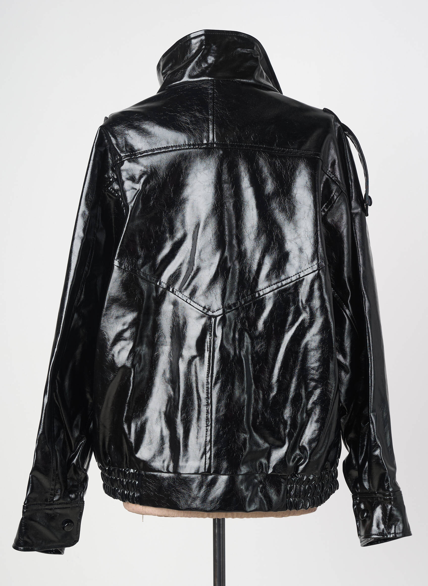 Veste simili cuir manches longues noir INTUITION femme