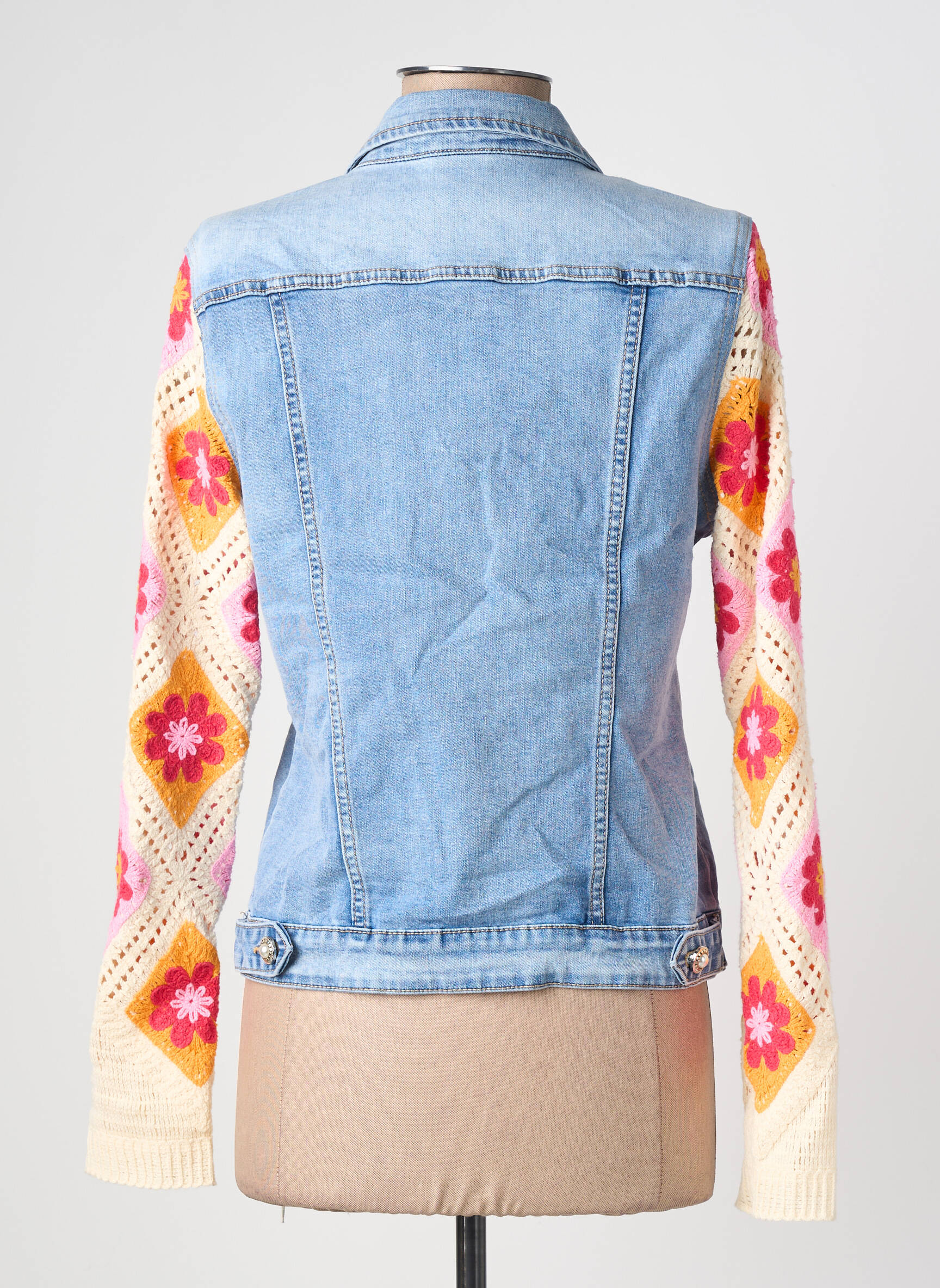Veste casual poches bleu MAISON ONADO femme