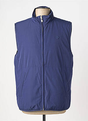 Doudoune poches sans capuche bleu SERGE BLANCO homme