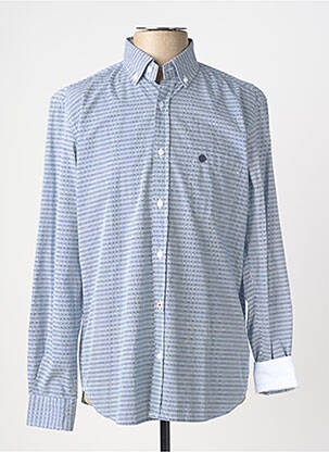 Chemise manches longues poches bleu SERGE BLANCO homme