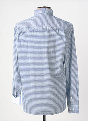 Chemise manches longues poches bleu SERGE BLANCO homme