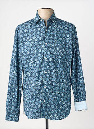 Chemise manches longues poches bleu SERGE BLANCO homme