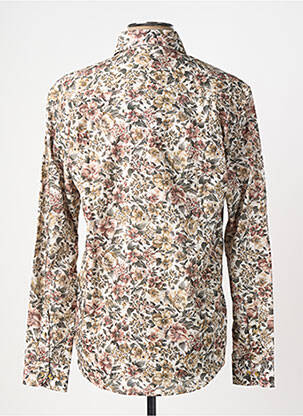Chemise manches longues coupe cintrée marron SERGE BLANCO homme