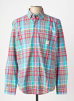 Chemise manches longues poches bleu SERGE BLANCO homme