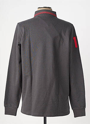 Polo manches longues manches longues gris SERGE BLANCO homme