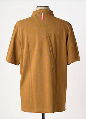 Polo stretch manches courtes marron SERGE BLANCO homme