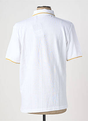 Polo stretch manches courtes blanc SERGE BLANCO homme