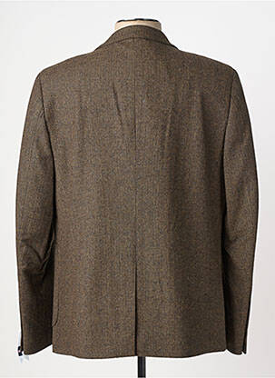 Blazer tissage chiné marron SERGE BLANCO homme