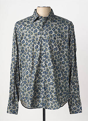 Chemise manches longues poches bleu SERGE BLANCO homme