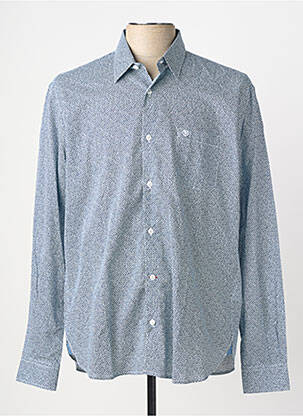 Chemise manches longues poches bleu SERGE BLANCO homme