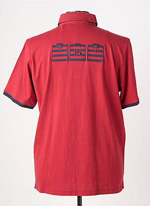 Polo tissage jersey manches courtes rouge SERGE BLANCO homme