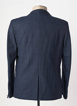 Blazer tissage chiné bleu SERGE BLANCO homme