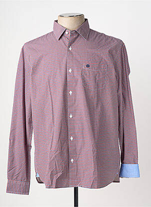 Chemise manches longues poches rouge SERGE BLANCO homme