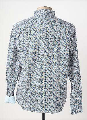 Chemise manches longues poches bleu SERGE BLANCO homme