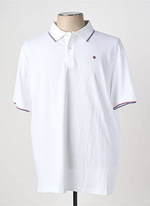 Polo stretch manches courtes blanc SERGE BLANCO homme