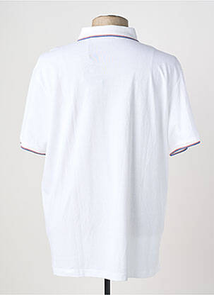 Polo stretch manches courtes blanc SERGE BLANCO homme