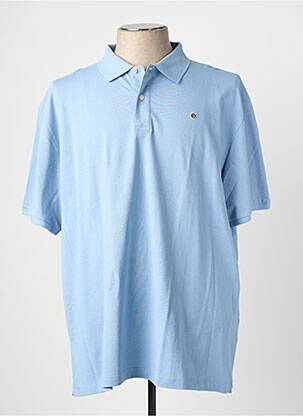 Polo stretch manches courtes bleu SERGE BLANCO homme