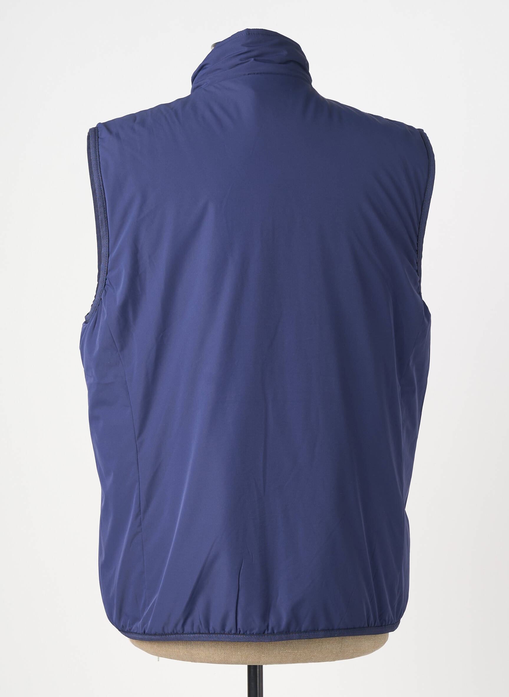 Doudoune poches sans capuche bleu SERGE BLANCO homme