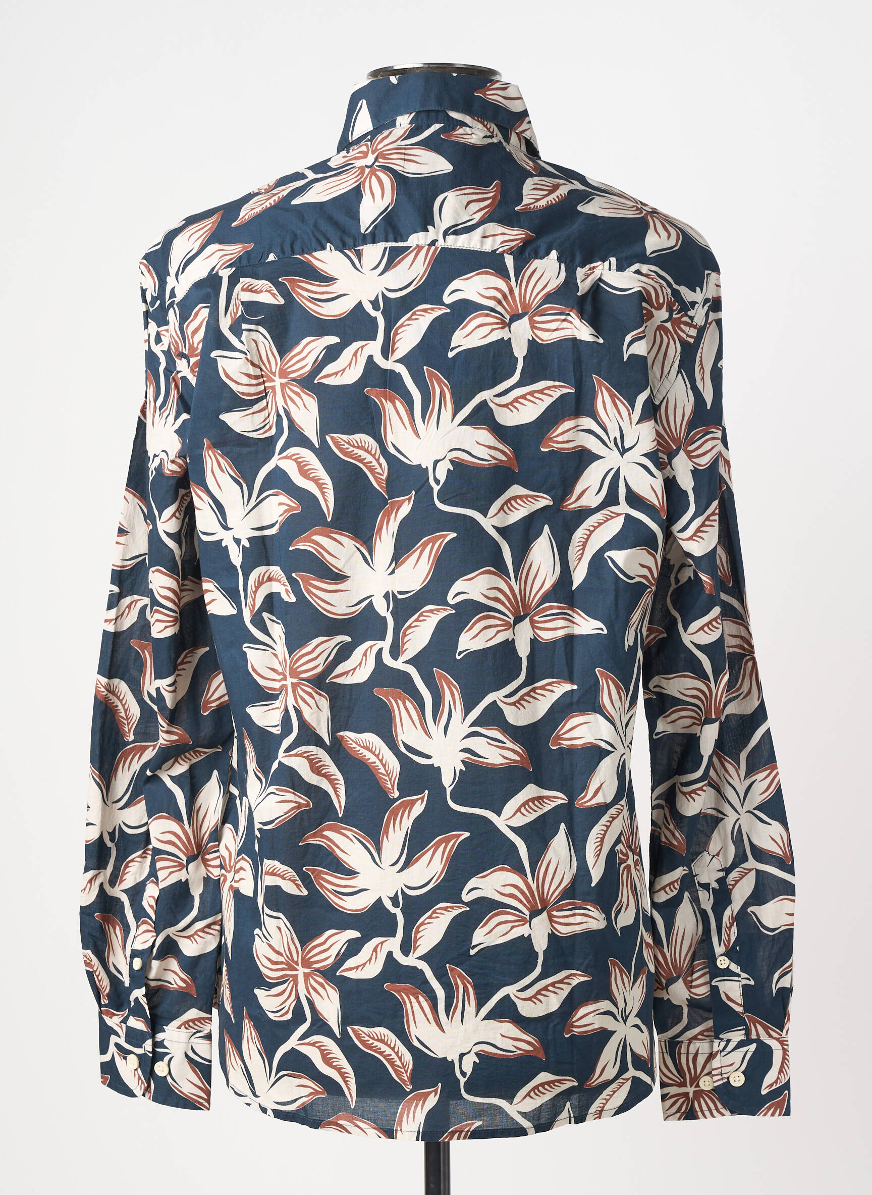 Chemise manches longues poches bleu SERGE BLANCO homme