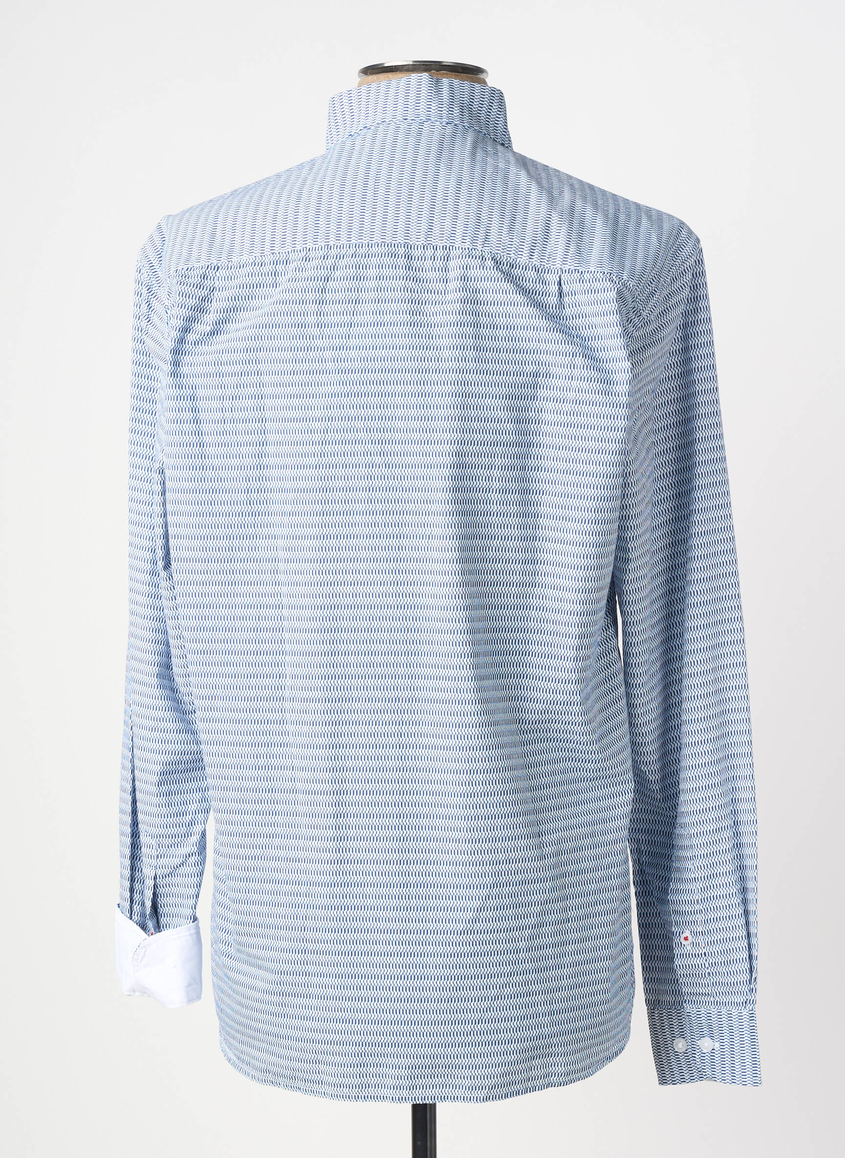 Chemise manches longues poches bleu SERGE BLANCO homme