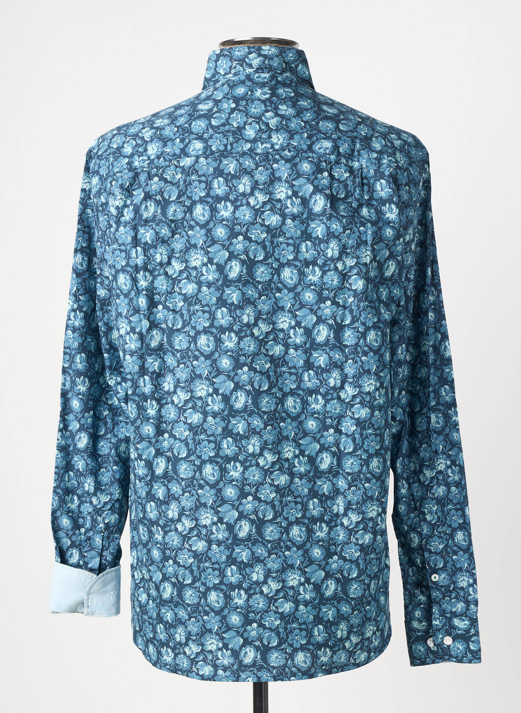 Chemise manches longues poches bleu SERGE BLANCO homme
