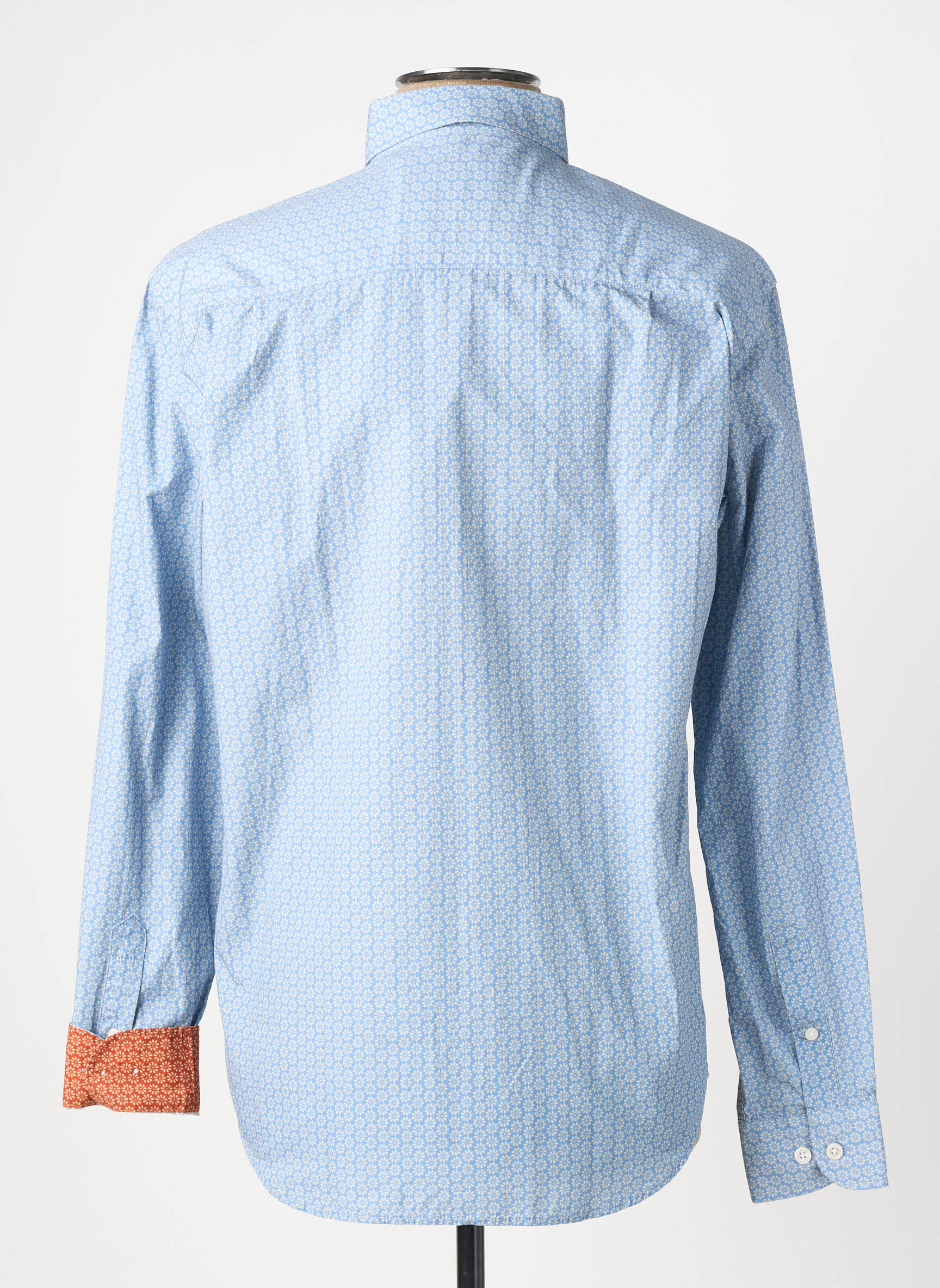 Chemise manches longues poches bleu SERGE BLANCO homme