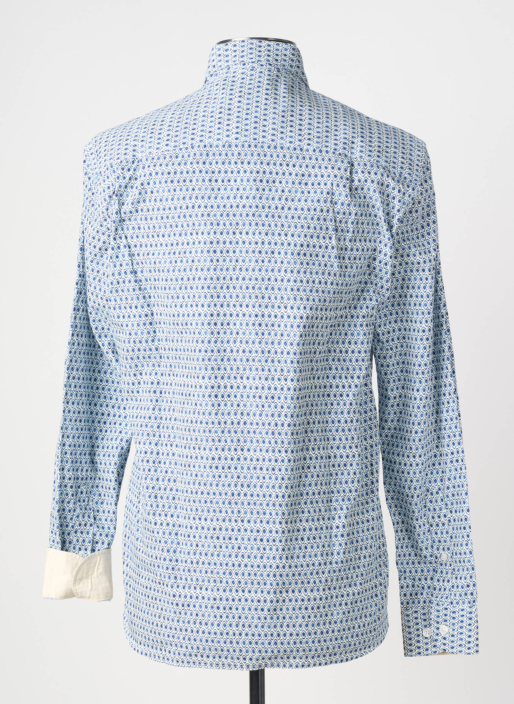 Chemise manches longues poches bleu SERGE BLANCO homme