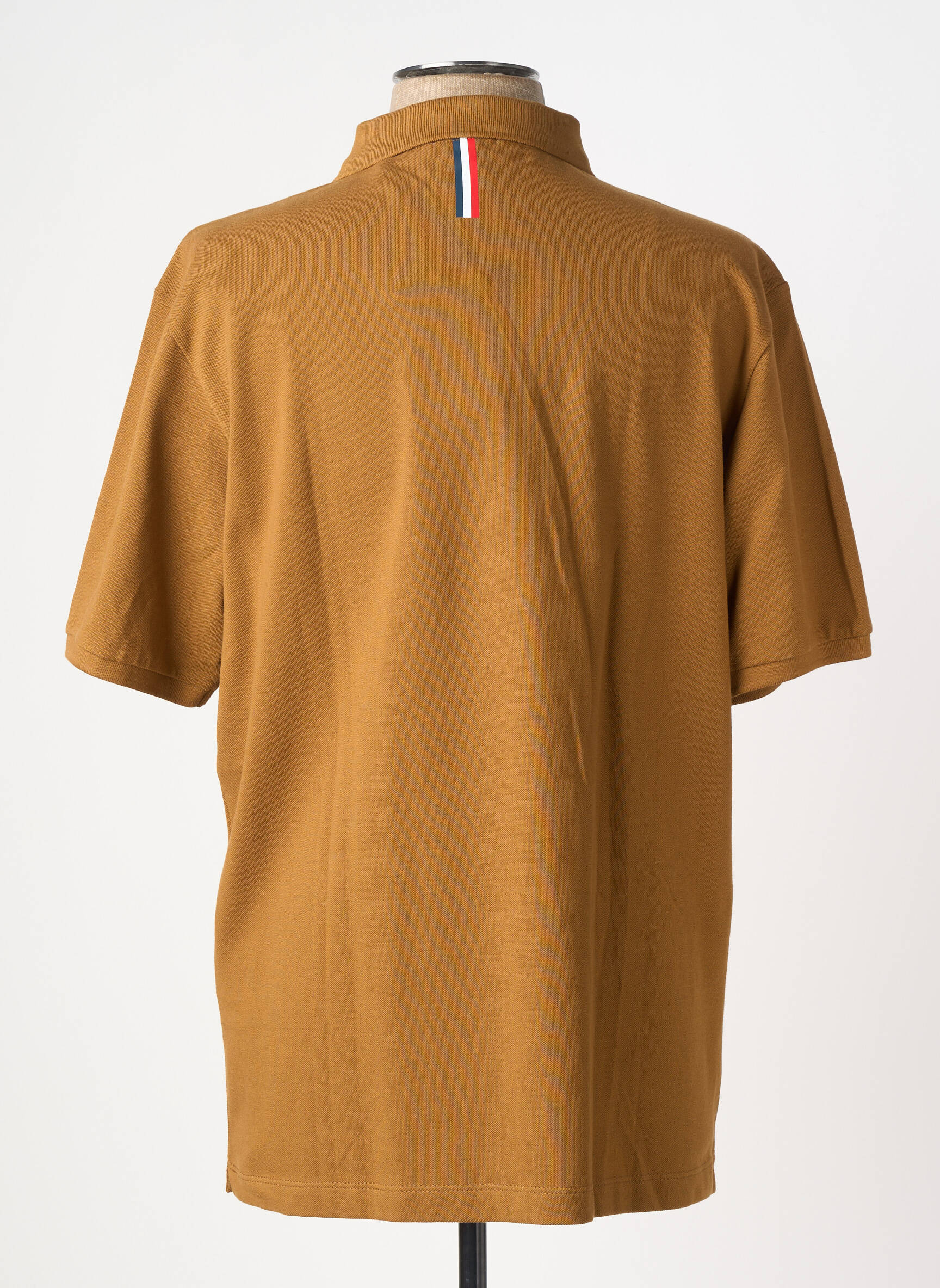 Polo stretch manches courtes marron SERGE BLANCO homme