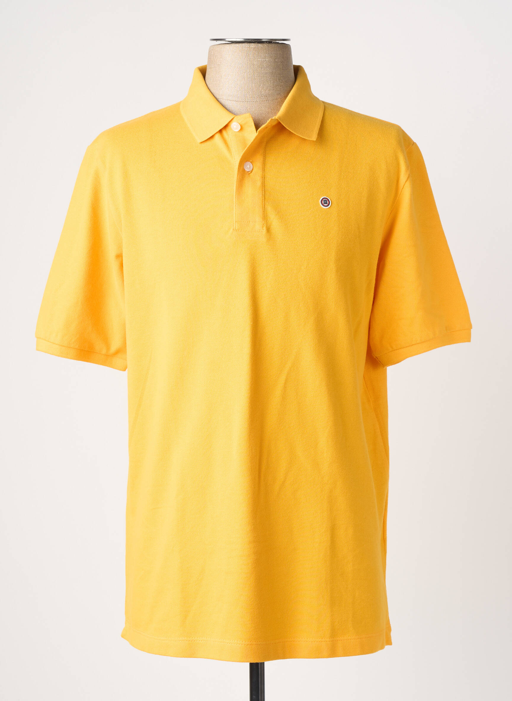 Polo stretch manches courtes jaune SERGE BLANCO homme