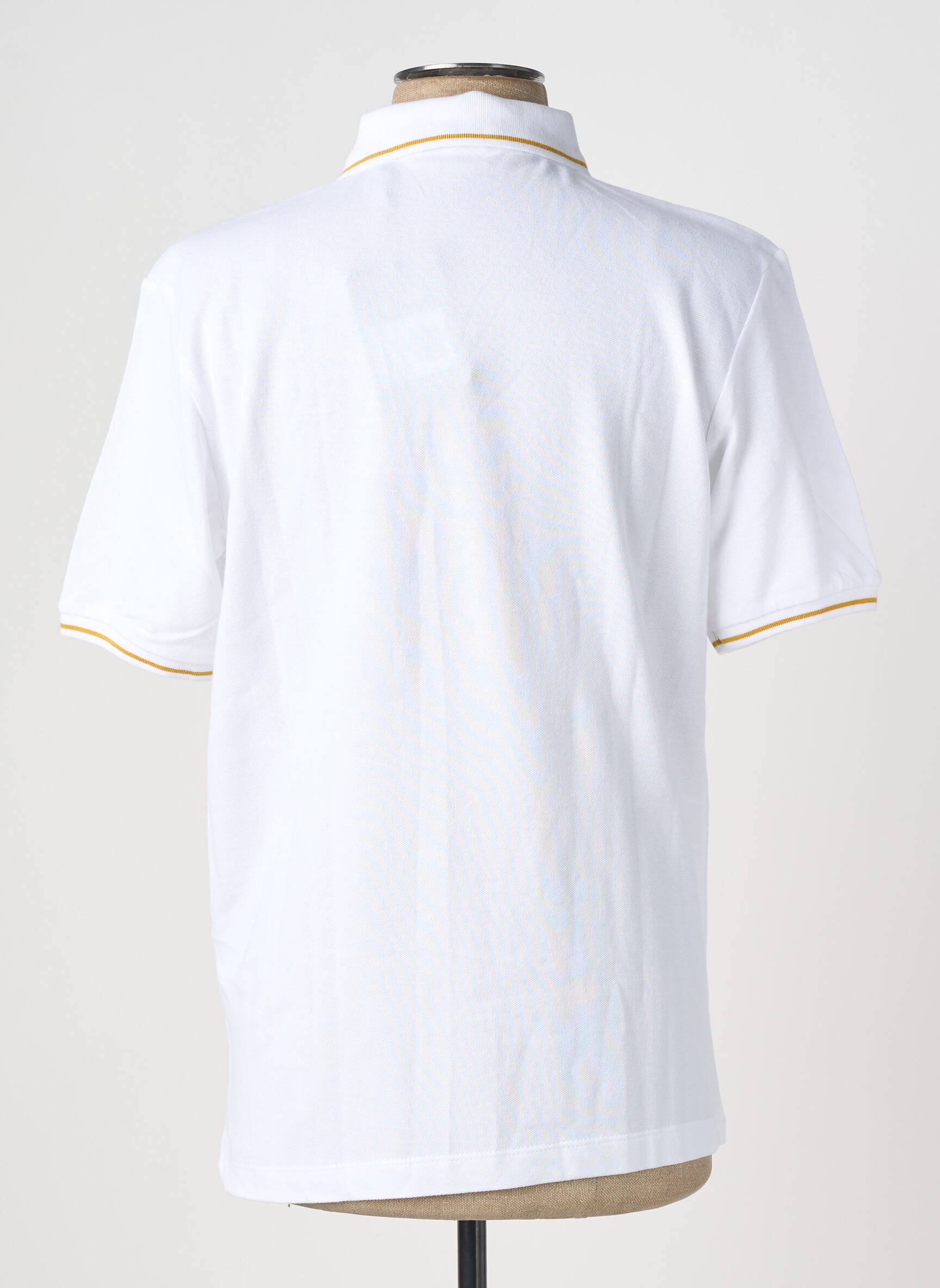 Polo stretch manches courtes blanc SERGE BLANCO homme