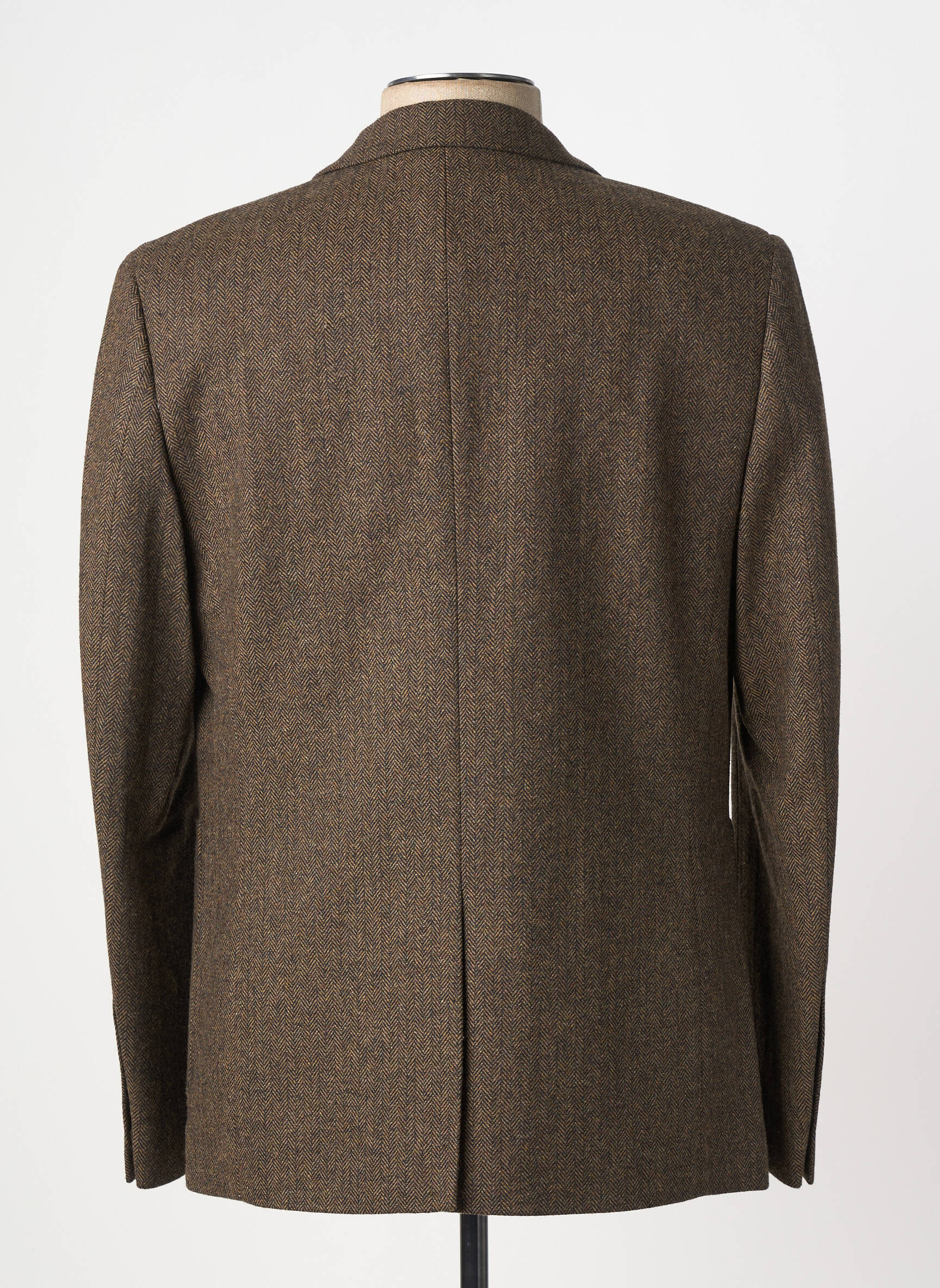Blazer tissage chiné marron SERGE BLANCO homme