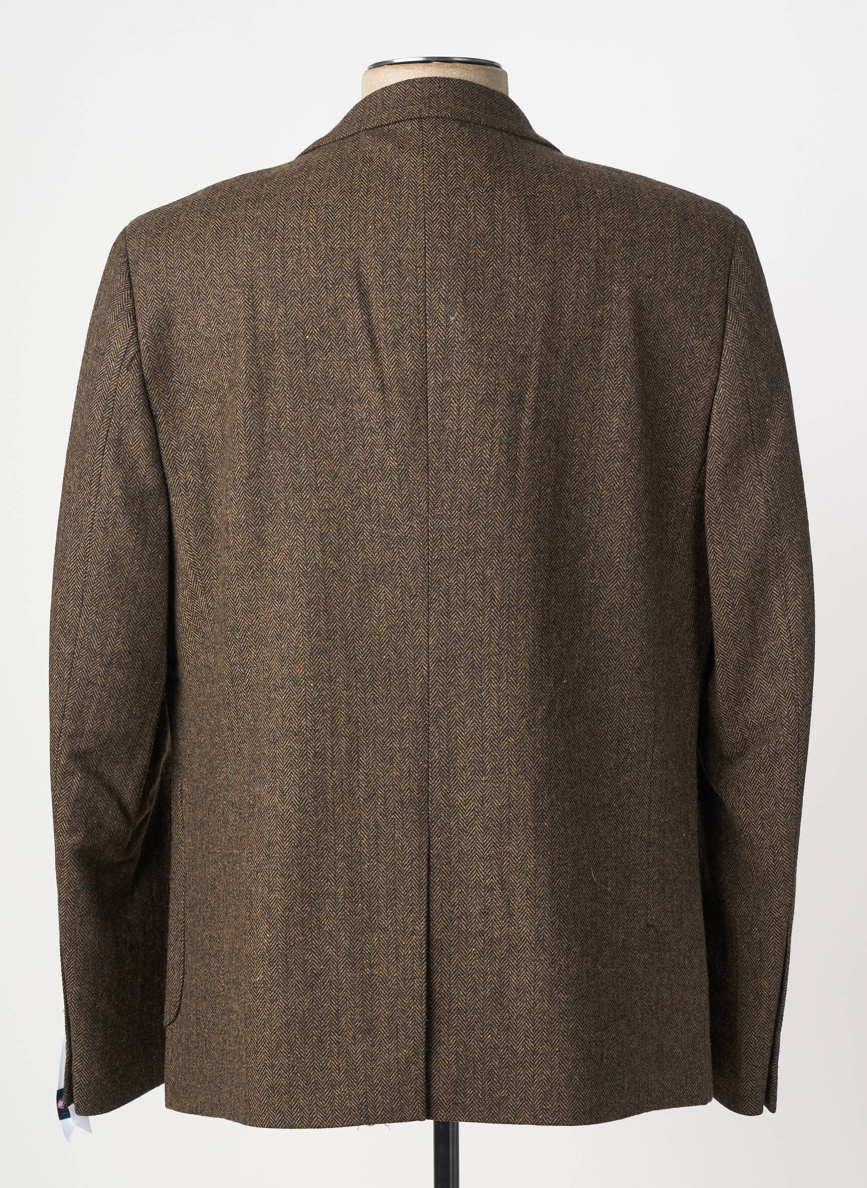 Blazer tissage chiné marron SERGE BLANCO homme