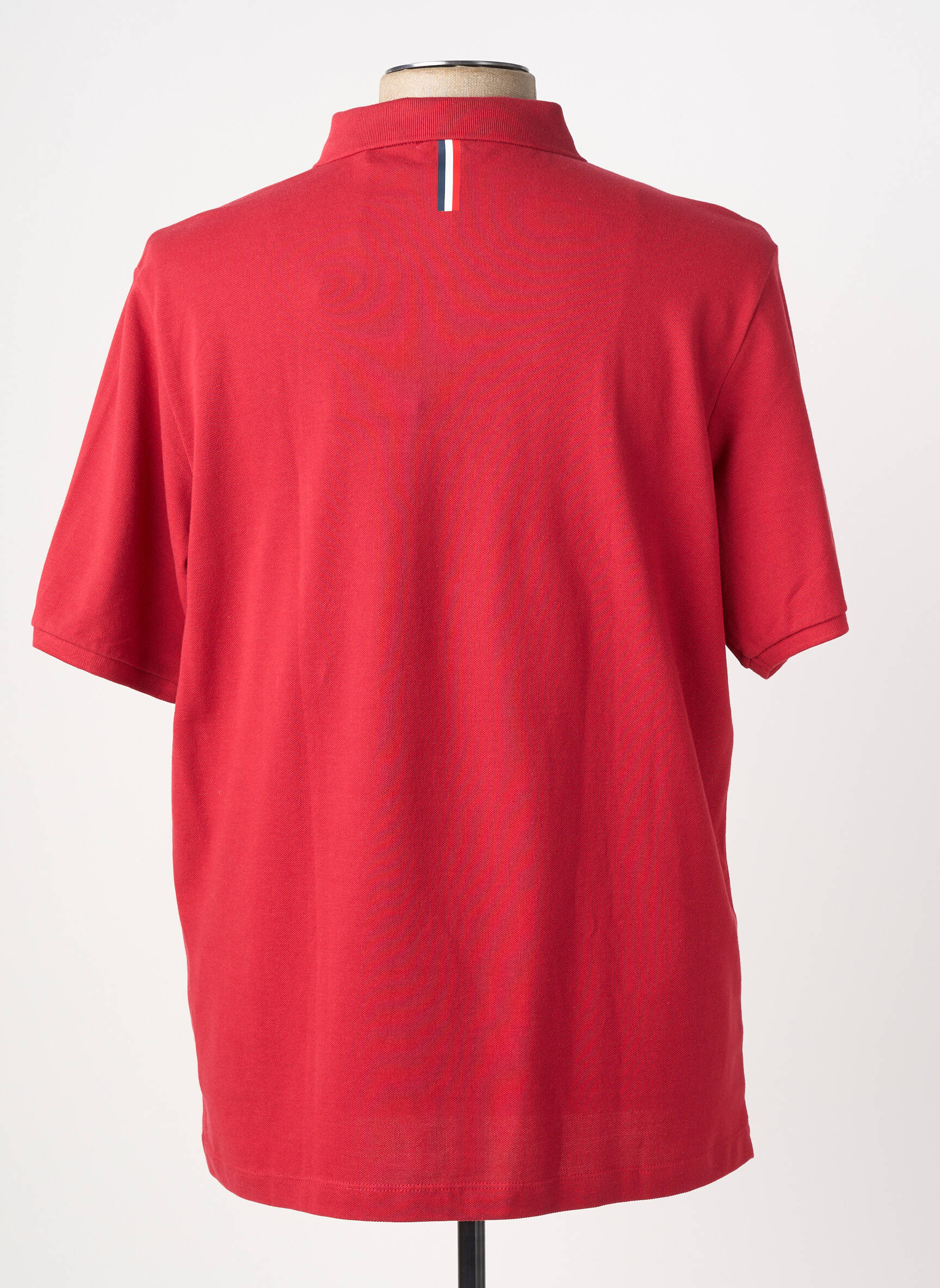 Polo stretch manches courtes rouge SERGE BLANCO homme