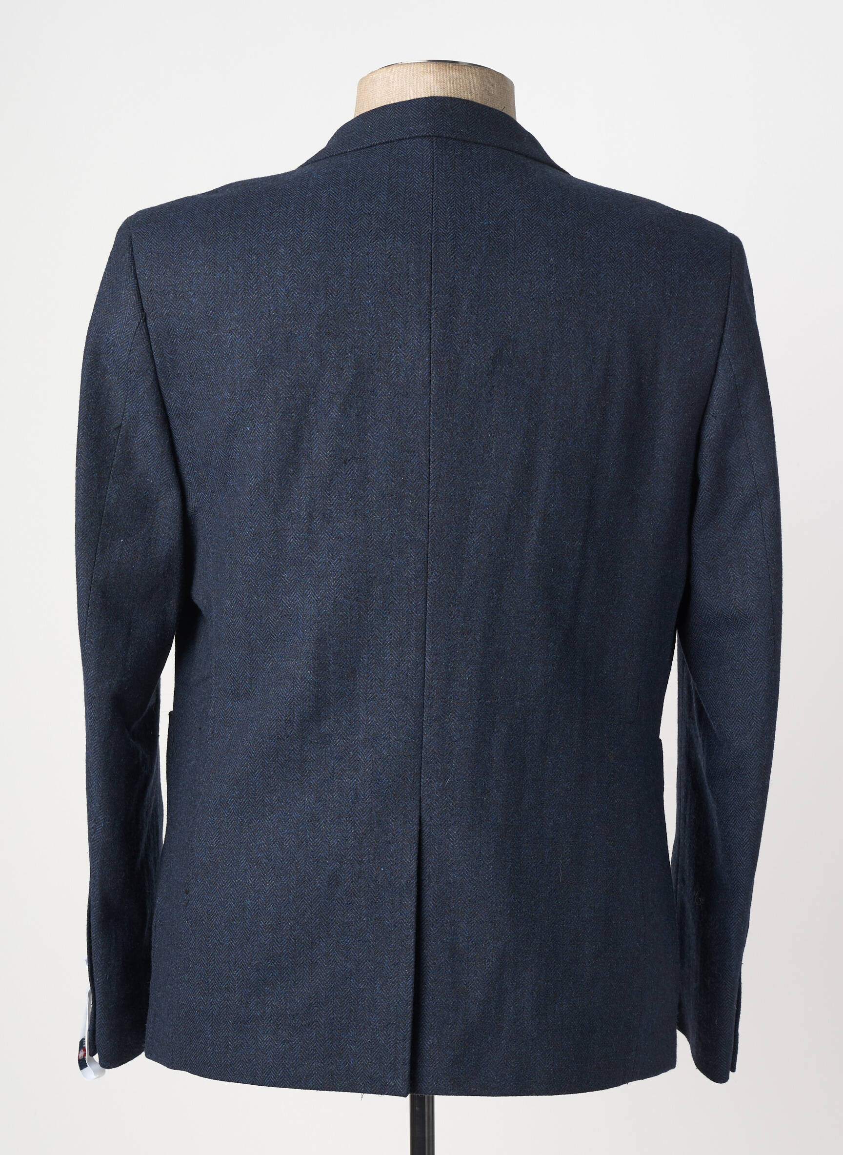 Blazer tissage chiné bleu SERGE BLANCO homme