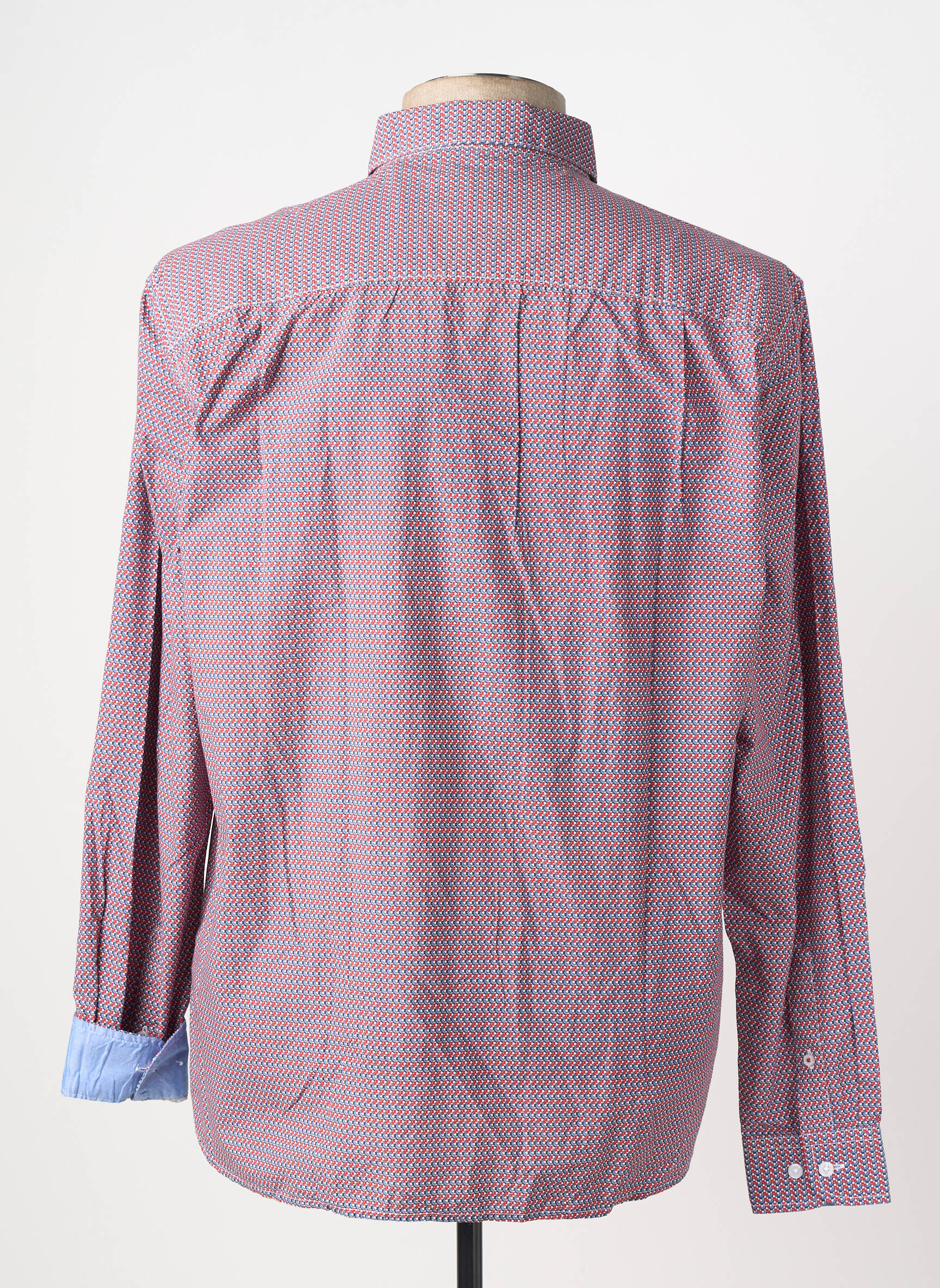 Chemise manches longues poches rouge SERGE BLANCO homme