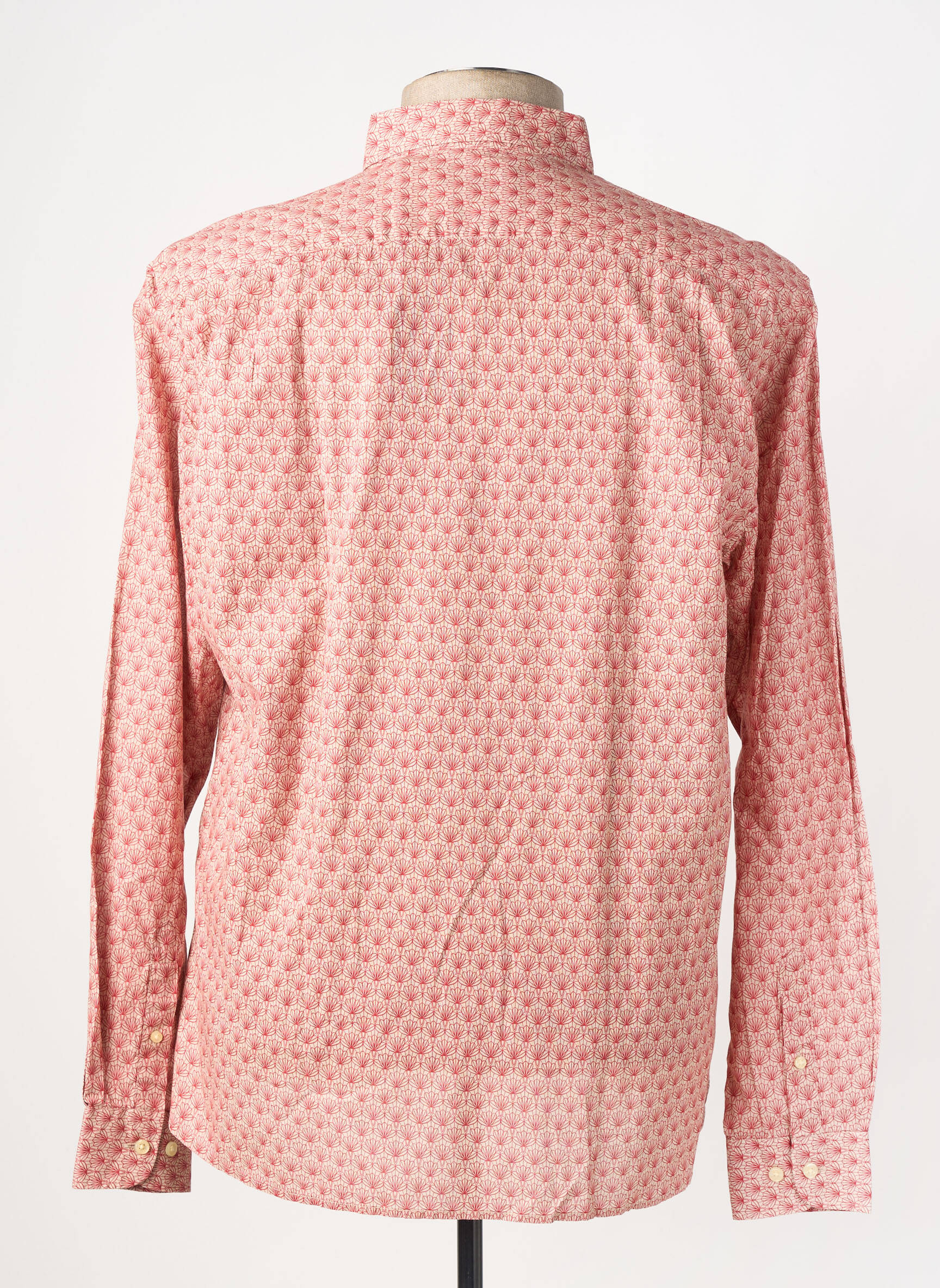 Chemise manches longues coupe cintrée orange SERGE BLANCO homme