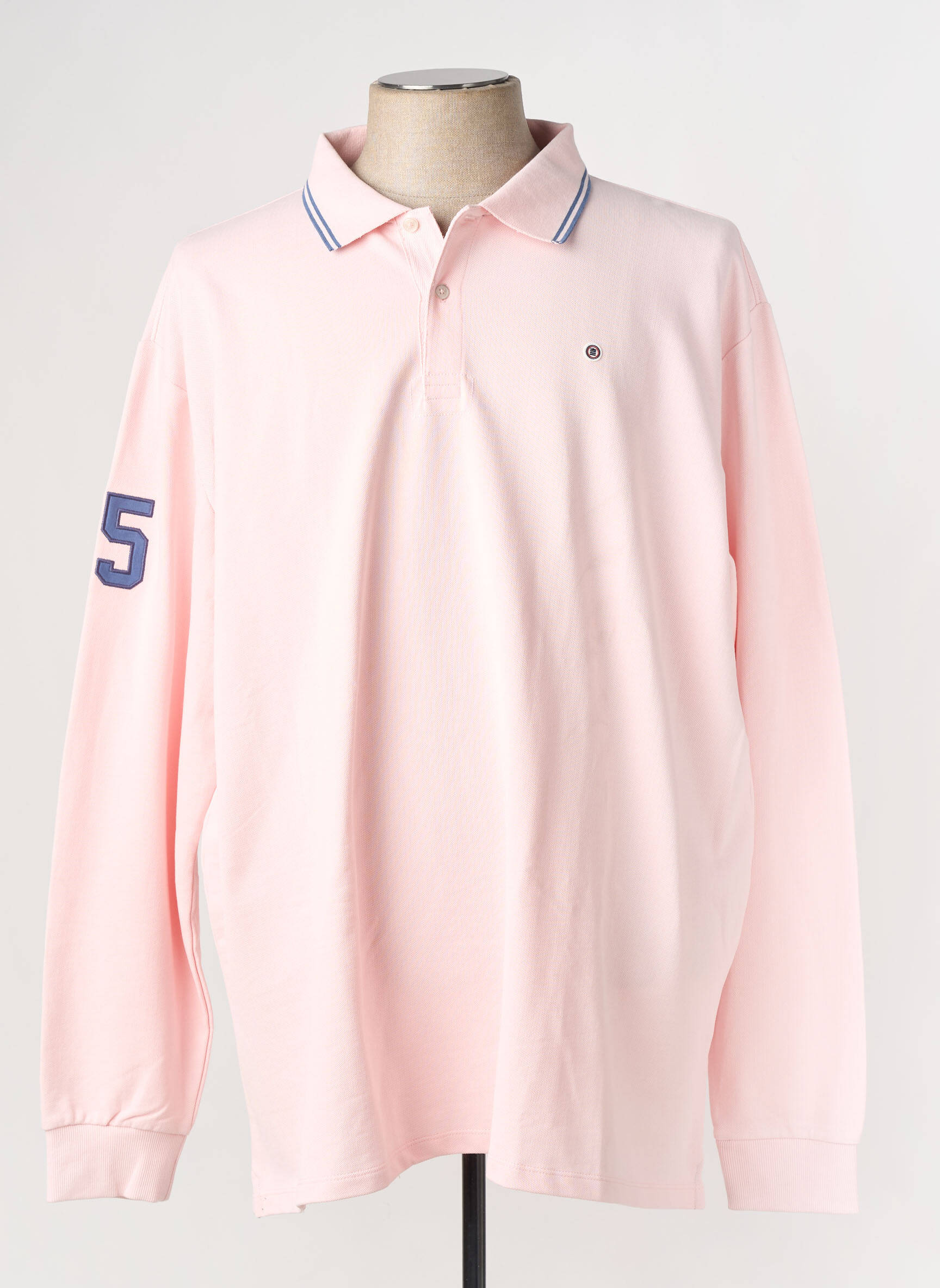 Polo manches longues manches longues rouge SERGE BLANCO homme