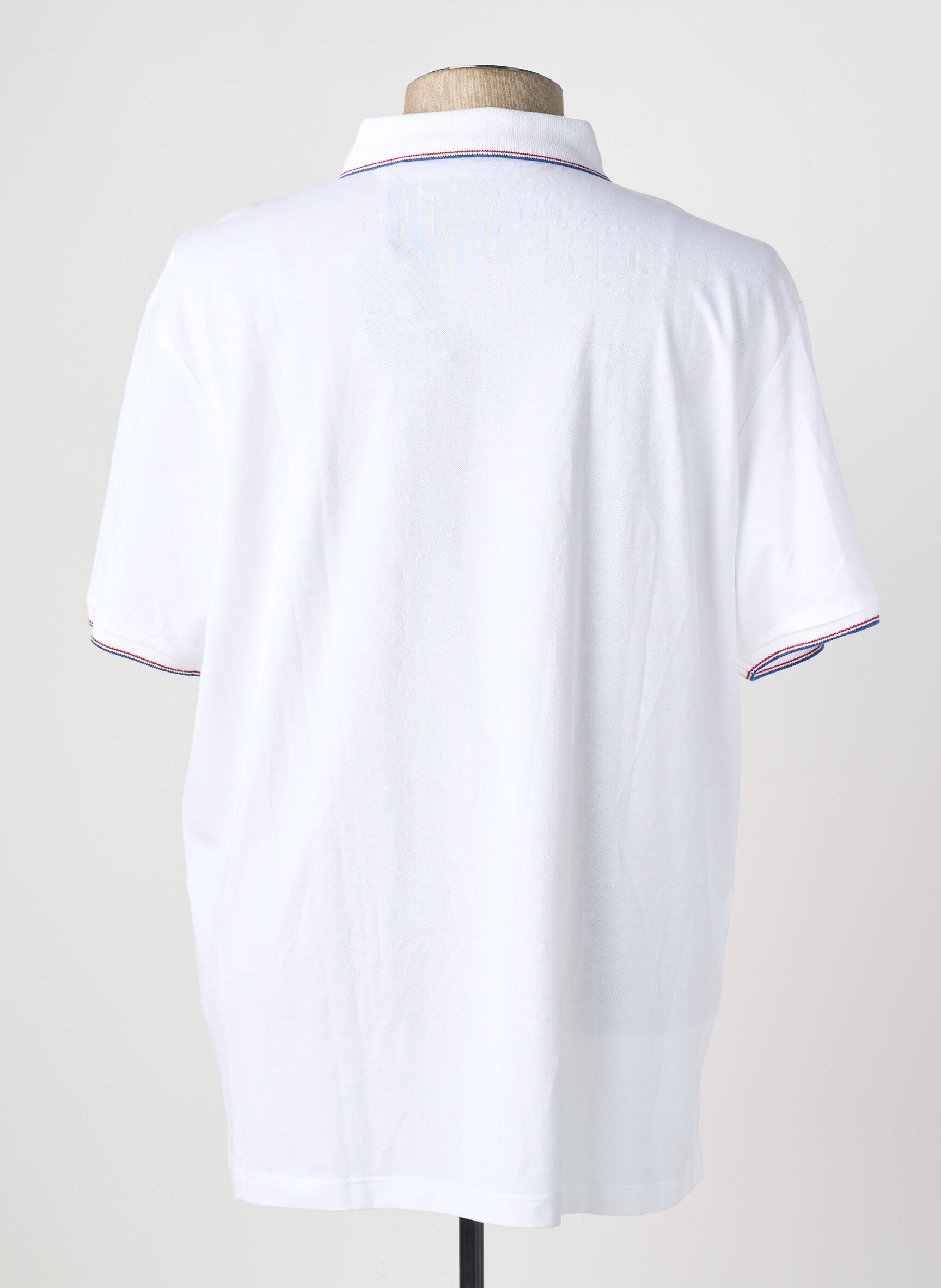 Polo stretch manches courtes blanc SERGE BLANCO homme