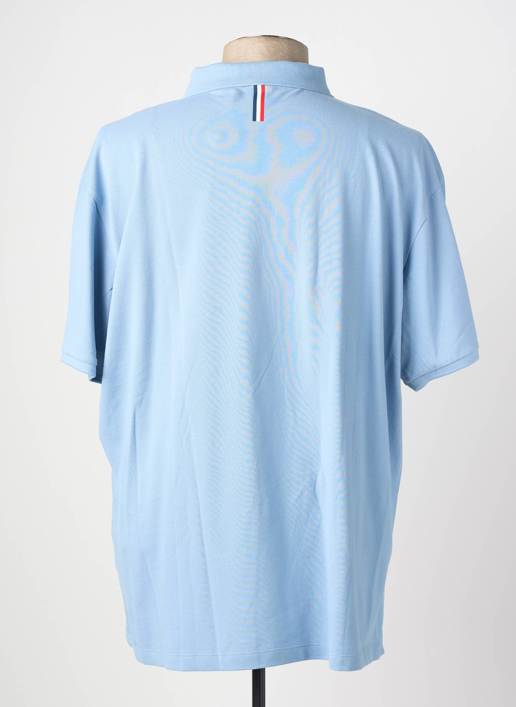 Polo stretch manches courtes bleu SERGE BLANCO homme