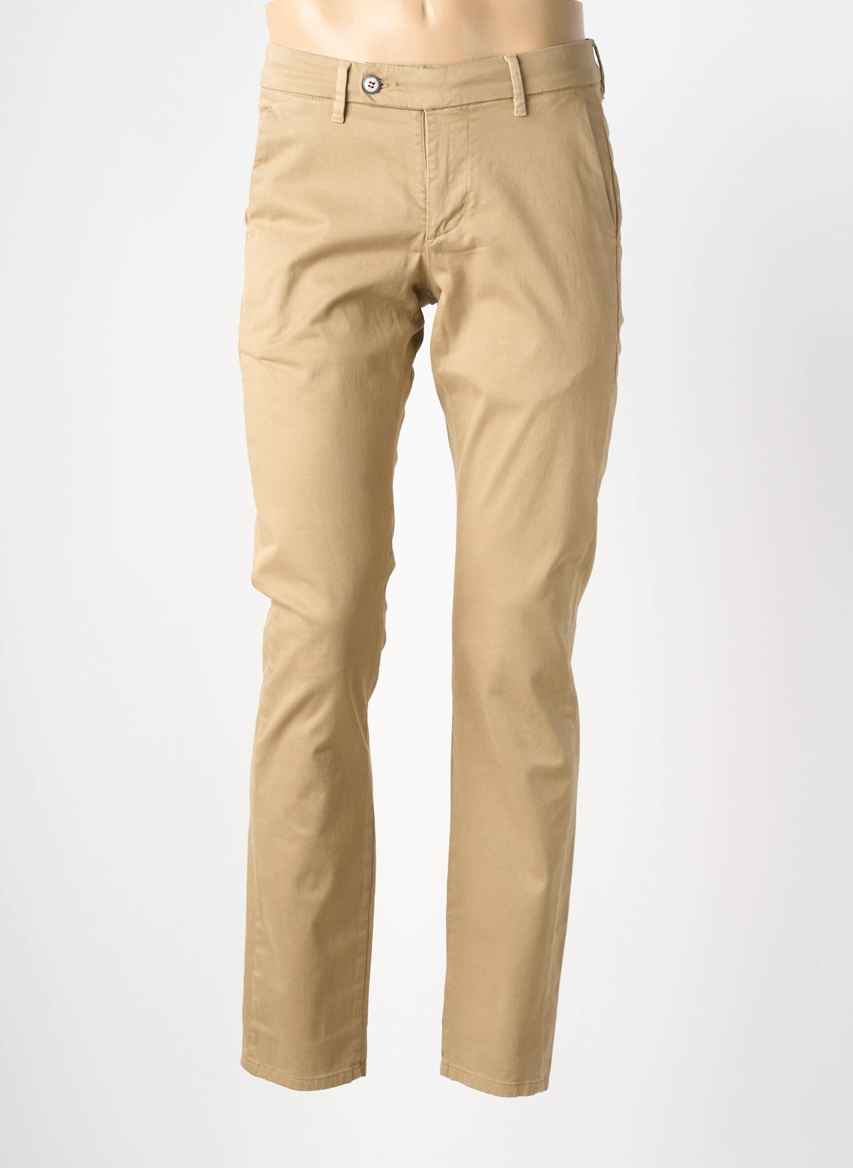 Pantalon chino stretch taille normale vert SERGE BLANCO homme