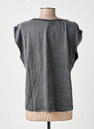T-shirt coupe droite manches courtes gris GOLD&SILVER PARIS femme