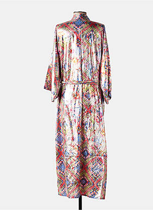 Veste kimono imprimé fantaisie rose BIANCA femme