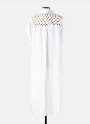 Robe longue manches courtes manches courtes blanc COUTUREVE femme
